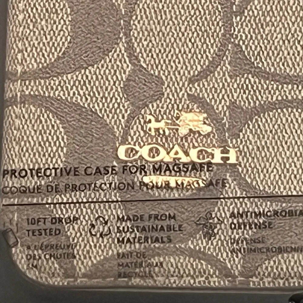Coach monogram iphone